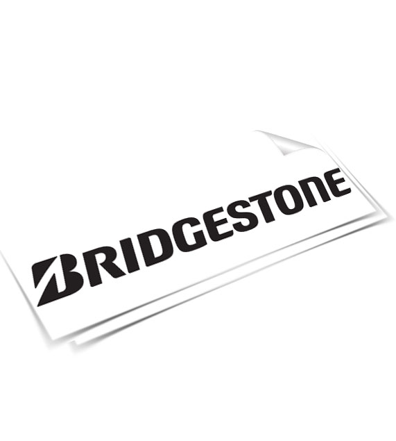 2 x  HIGH Gloss Gel Finish 150mm BRIDGESTONE Chrome Blue stickers decals 